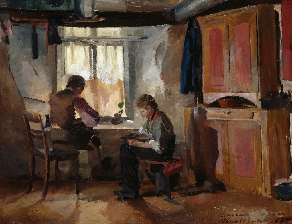 Bygdeskomakere. Skisse